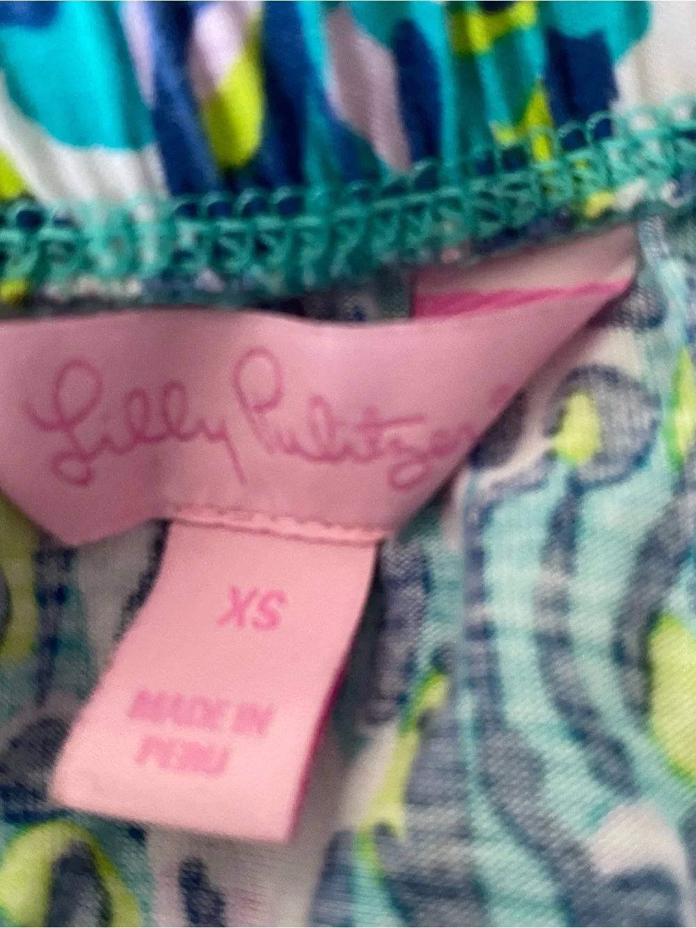 Lilly Pulitzer Dress Women’s XS Summer Strapless Colorful Preppy Beach Cotton - Picture 5 of 9